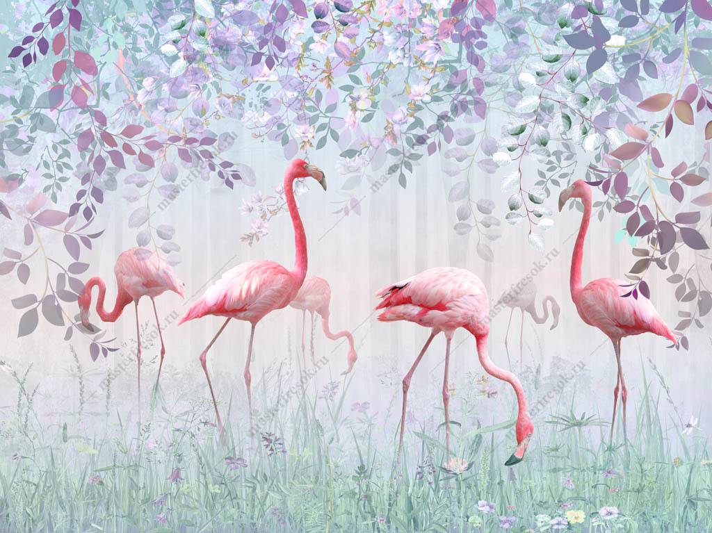 Фигура садовая Фламинго пара 40 см