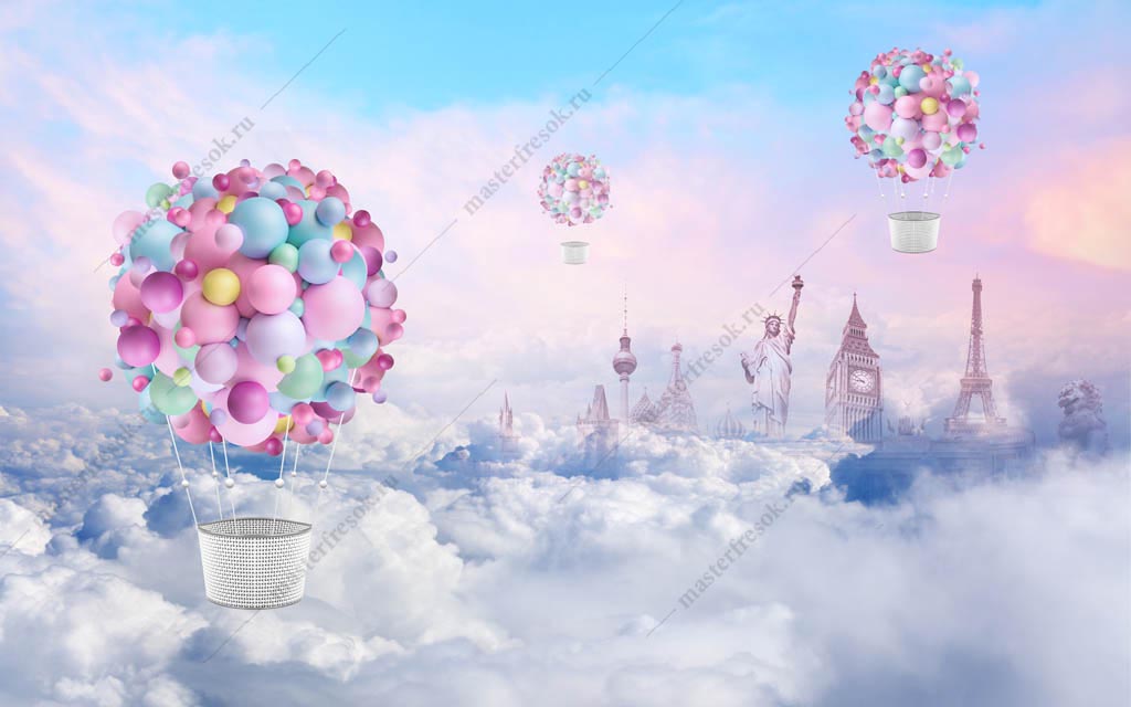 Фотообои Красочный воздушный шар